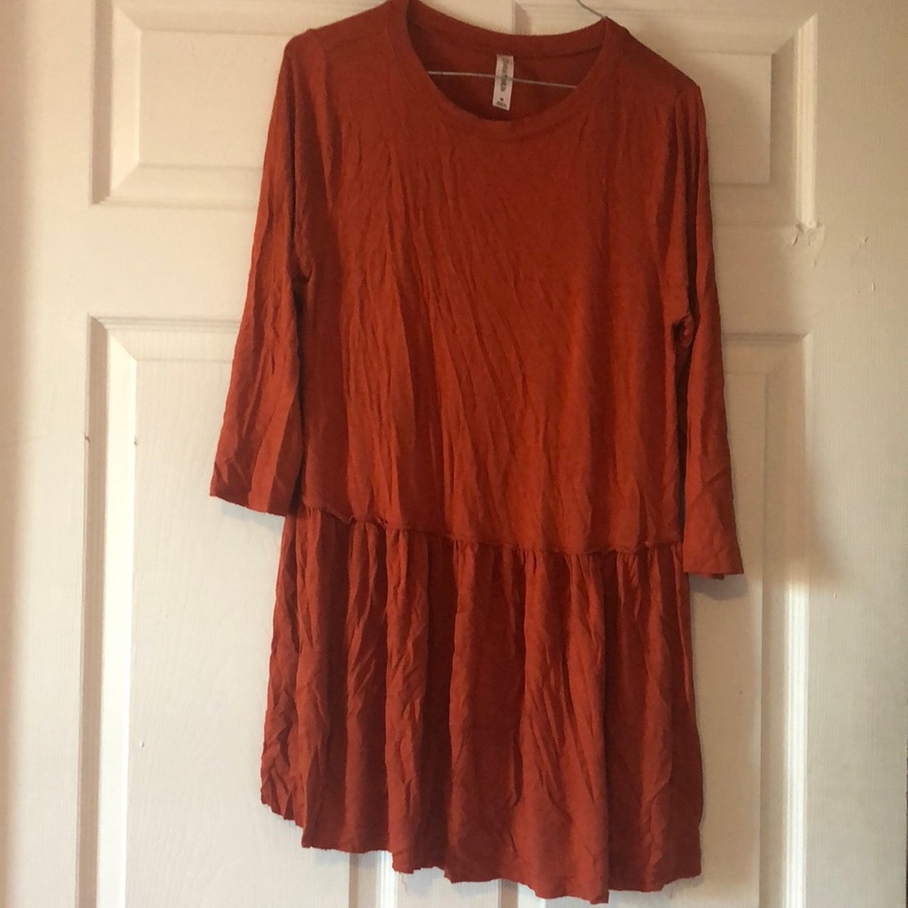 Modest shirt burnt orange